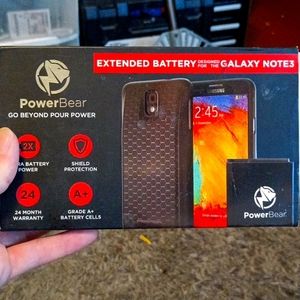 Powerbear extended battery case designed for the Galaxy Note 3 Samsung